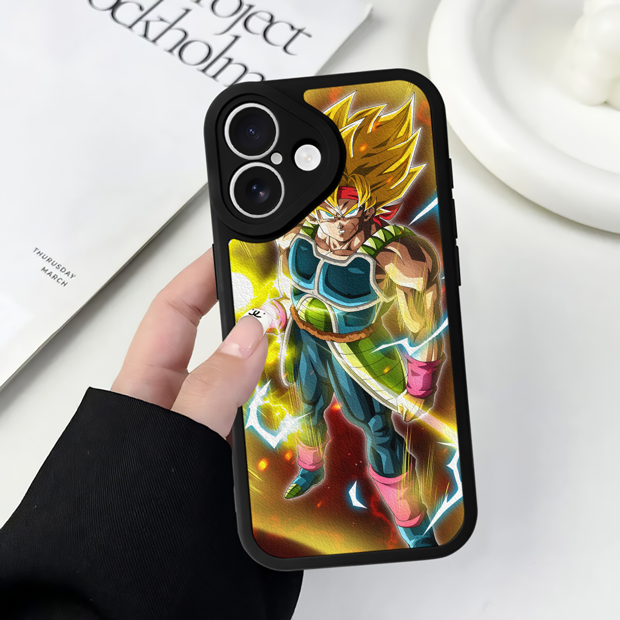 （画像用） ドラゴンボール DRAGON BALL 【iPhone 16シリーズ対応】シリコンスマホケース（レザー調） 材質：シリコン